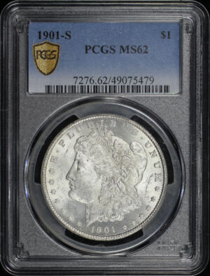 Obverse of this 1901-S Morgan Dollar PCGS MS-62