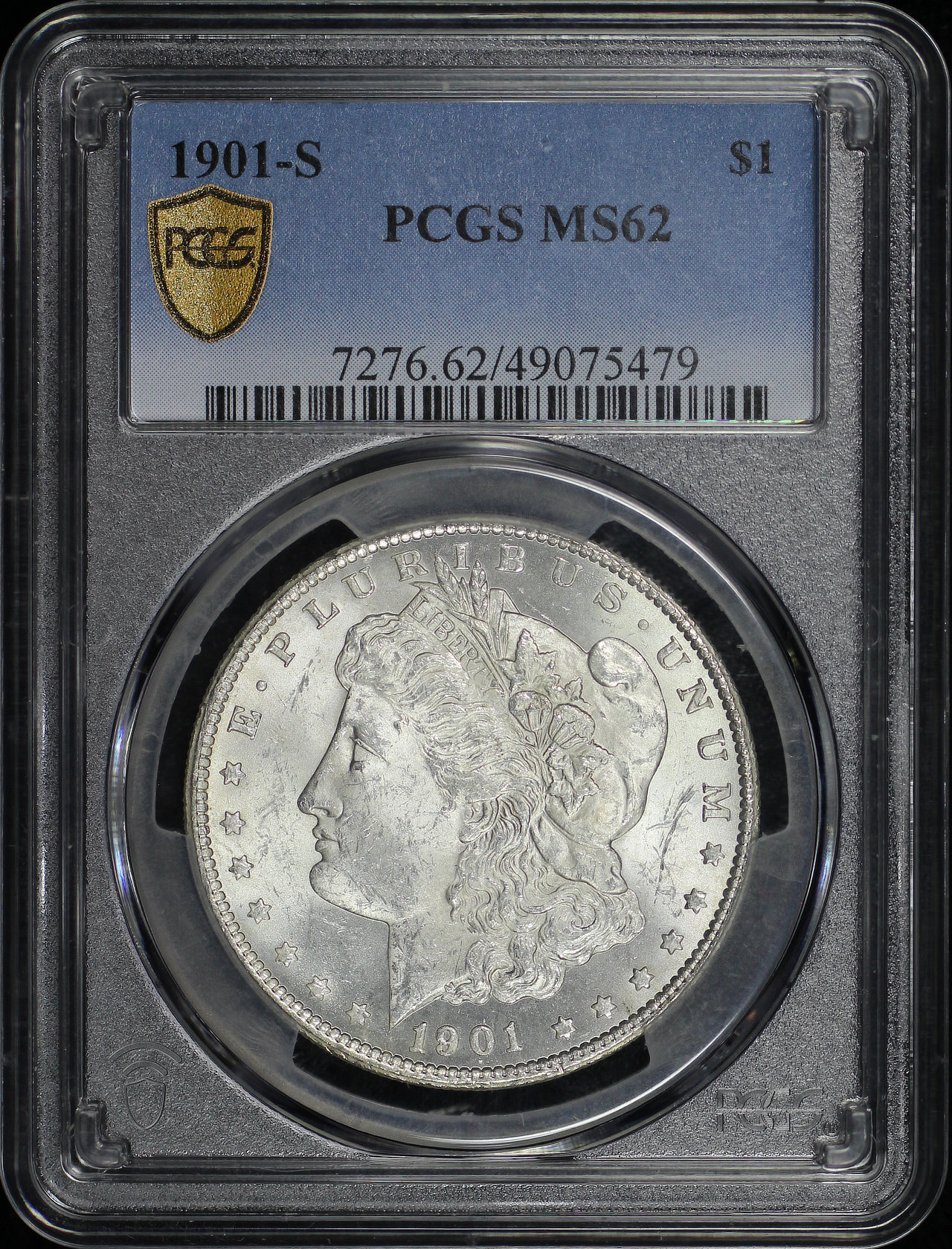 Obverse of this 1901-S Morgan Dollar PCGS MS-62