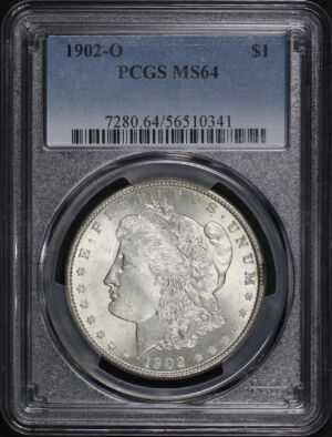 Obverse of this 1902-O Morgan Dollar PCGS MS-64