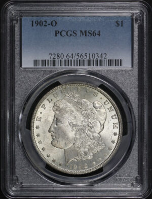 Obverse of this 1902-O Morgan Dollar PCGS MS-64