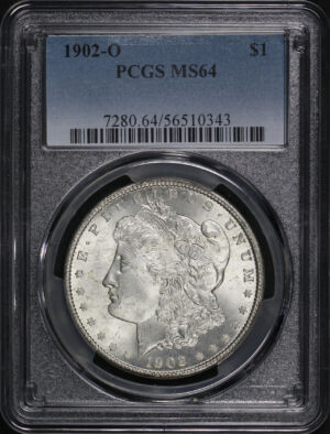 Obverse of this 1902-O Morgan Dollar PCGS MS-64