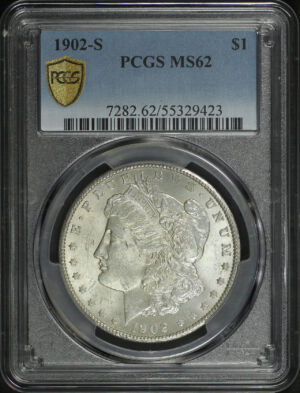 Obverse of this 1902-S Morgan Dollar PCGS MS-62