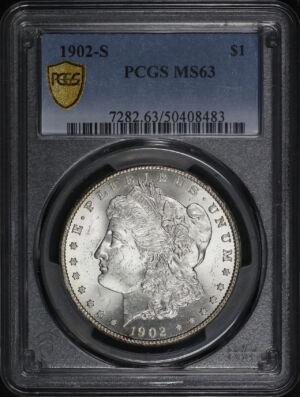 Obverse of this 1902-S Morgan Dollar PCGS MS-63