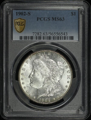 Obverse of this 1902-S Morgan Dollar PCGS MS-63