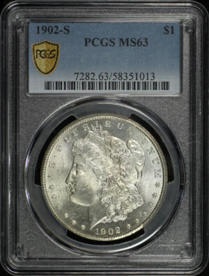 Obverse of this 1902-S Morgan Dollar PCGS MS-63