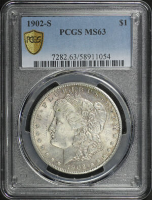 Obverse of this 1902-S Morgan Dollar PCGS MS-63