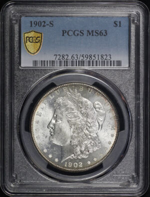 Obverse of this 1902-S Morgan Dollar PCGS MS-63