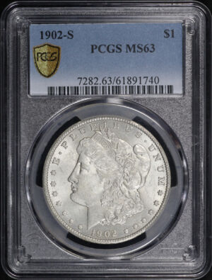 Obverse of this 1902-S Morgan Dollar PCGS MS-63