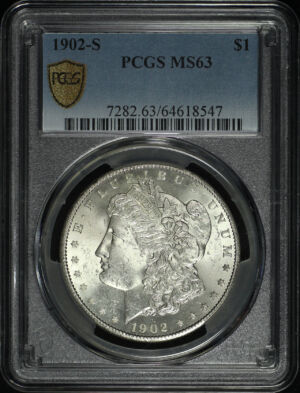 Obverse of this 1902-S Morgan Dollar PCGS MS-63