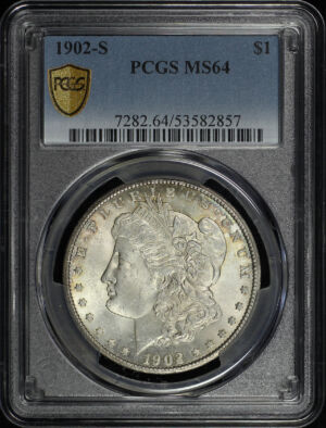 Obverse of this 1902-S Morgan Dollar PCGS MS-64