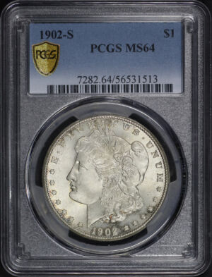 Obverse of this 1902-S Morgan Dollar PCGS MS-64