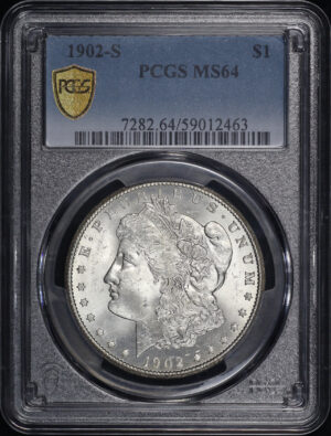 Obverse of this 1902-S Morgan Dollar PCGS MS-64
