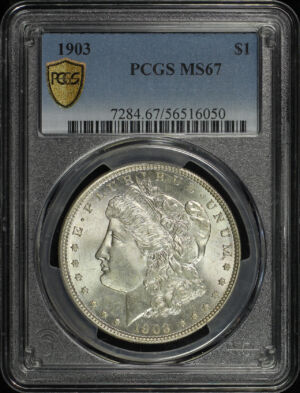 Obverse of this 1903 Morgan Dollar PCGS MS-67