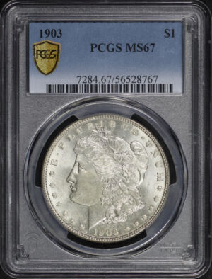 Obverse of this 1903 Morgan Dollar PCGS MS-67