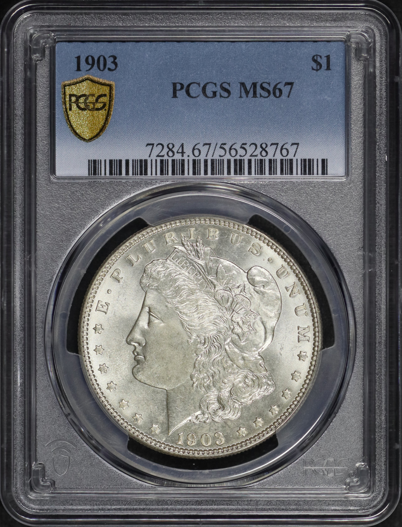 Obverse of this 1903 Morgan Dollar PCGS MS-67