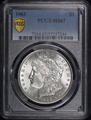 Obverse of this 1903 Morgan Dollar PCGS MS-67
