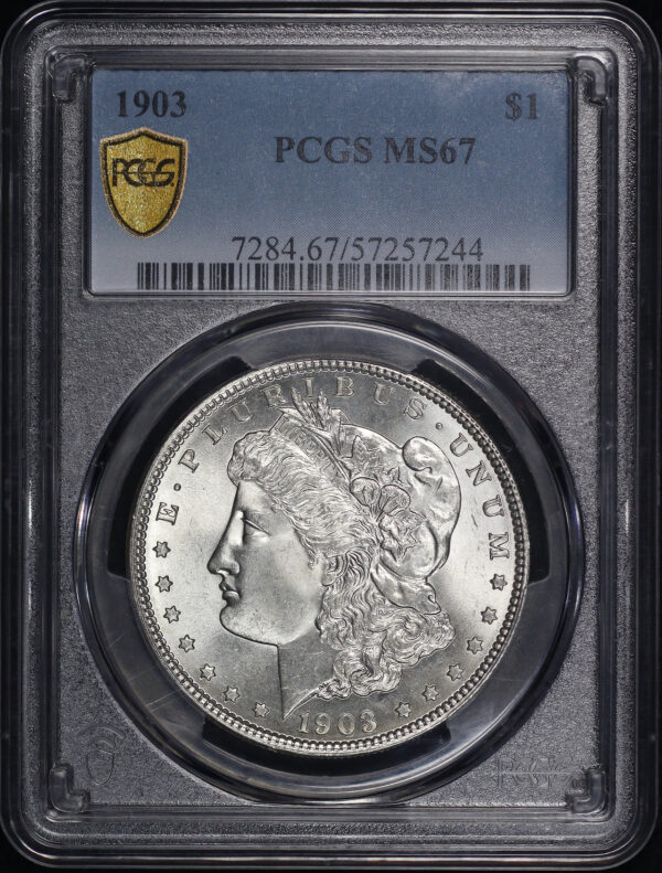 Obverse of this 1903 Morgan Dollar PCGS MS-67