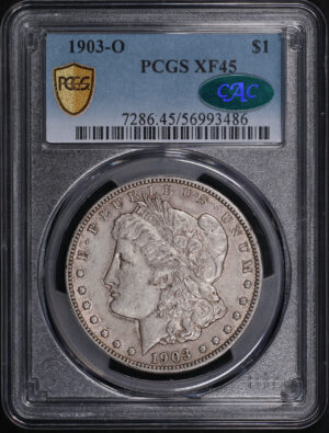 Obverse of this 1903-O Morgan Dollar PCGS XF-45 CAC