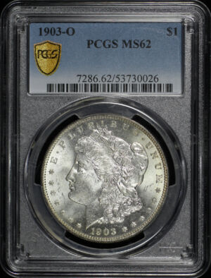 Obverse of this 1903-O Morgan Dollar PCGS MS-62