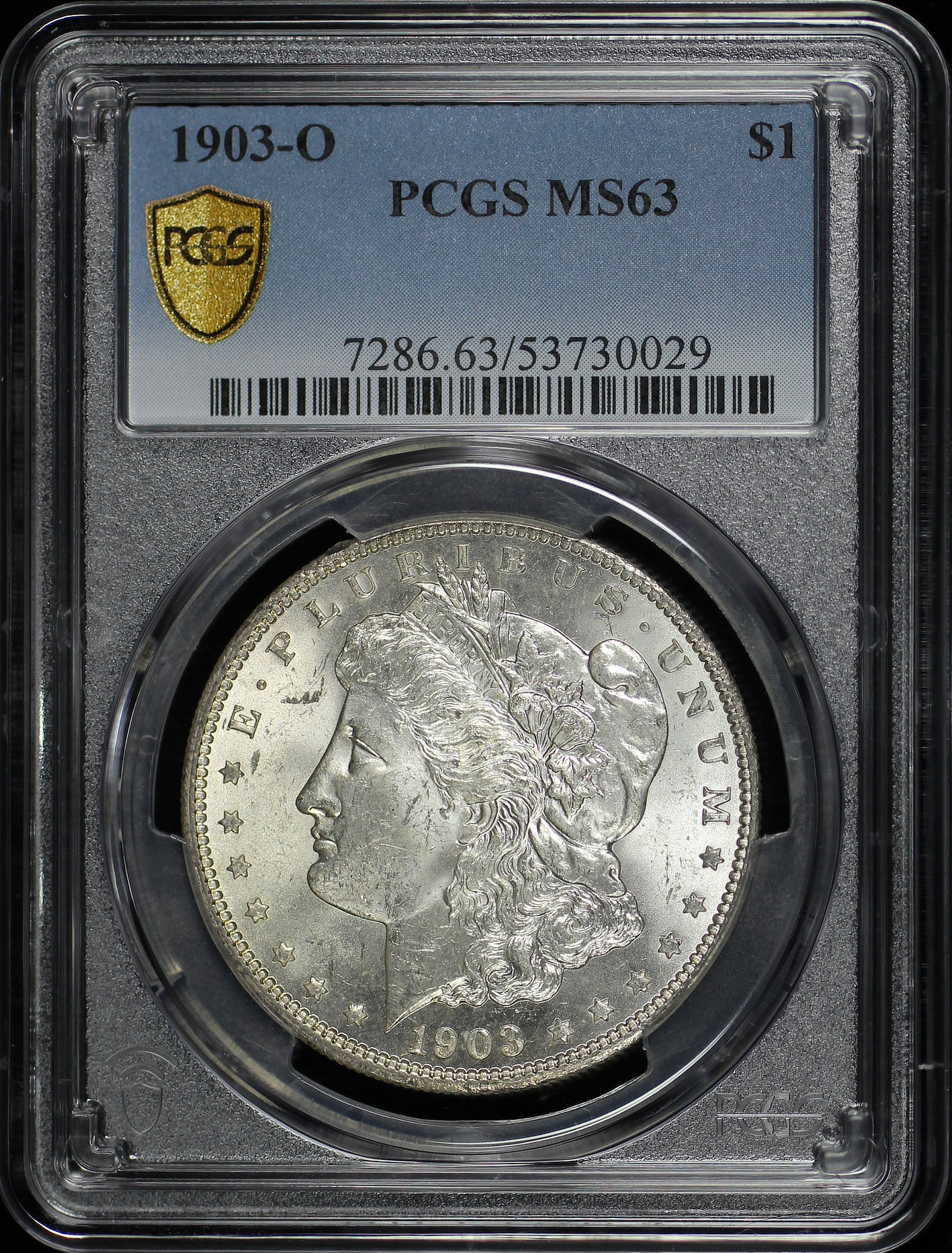 Obverse of this 1903-O Morgan Dollar PCGS MS-63