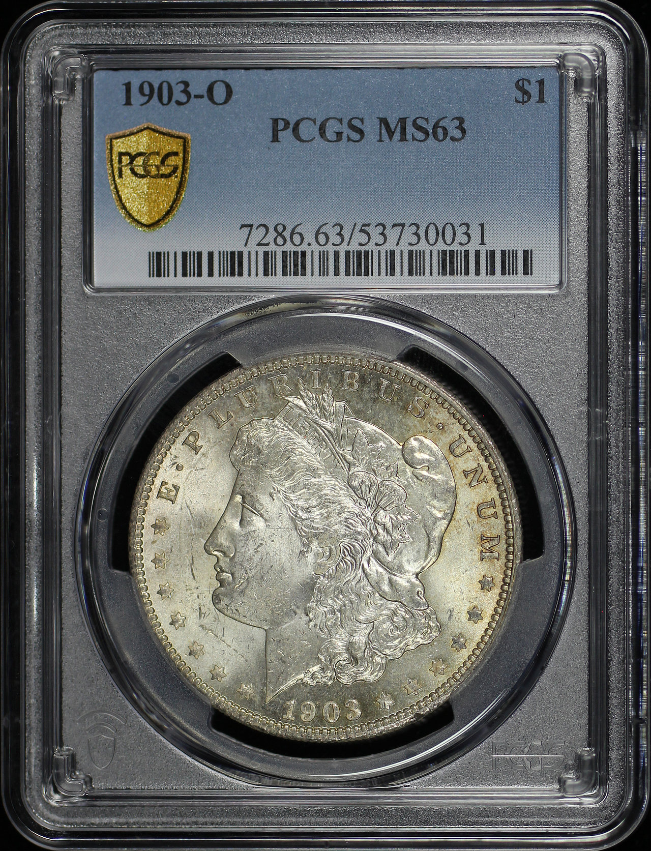 Obverse of this 1903-O Morgan Dollar PCGS MS-63