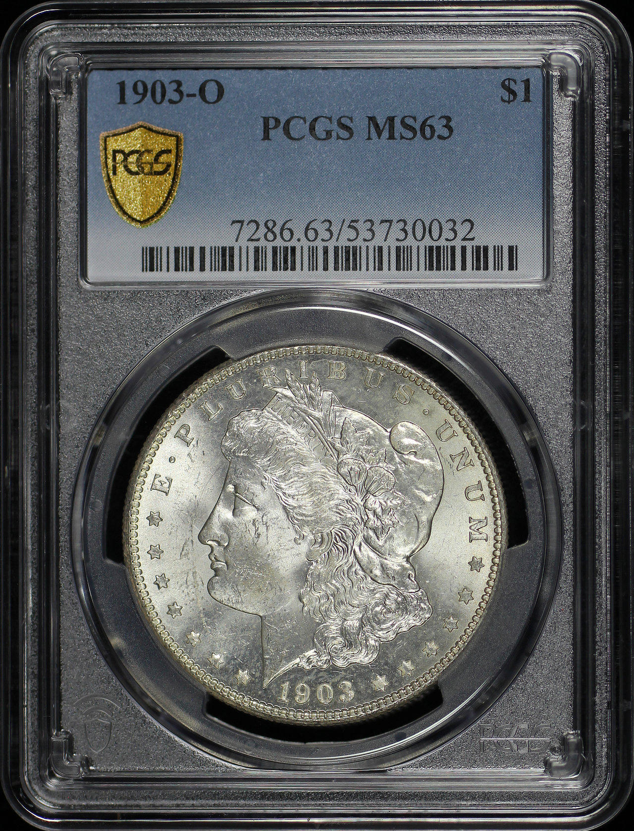 Obverse of this 1903-O Morgan Dollar PCGS MS-63