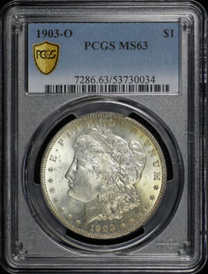 Obverse of this 1903-O Morgan Dollar PCGS MS-63