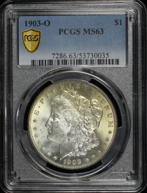 Obverse of this 1903-O Morgan Dollar PCGS MS-63