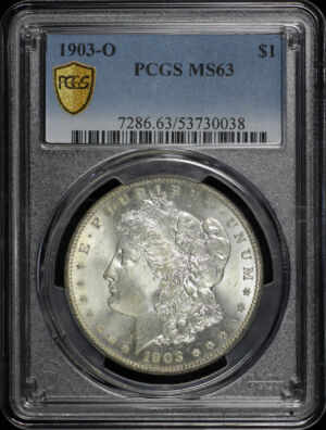 Obverse of this 1903-O Morgan Dollar PCGS MS-63