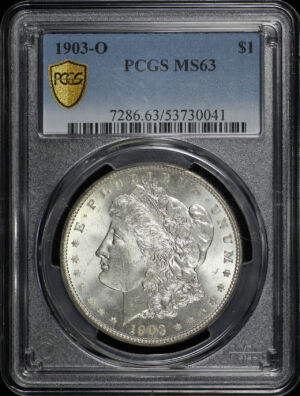 Obverse of this 1903-O Morgan Dollar PCGS MS-63