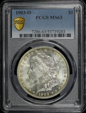 Obverse of this 1903-O Morgan Dollar PCGS MS-63