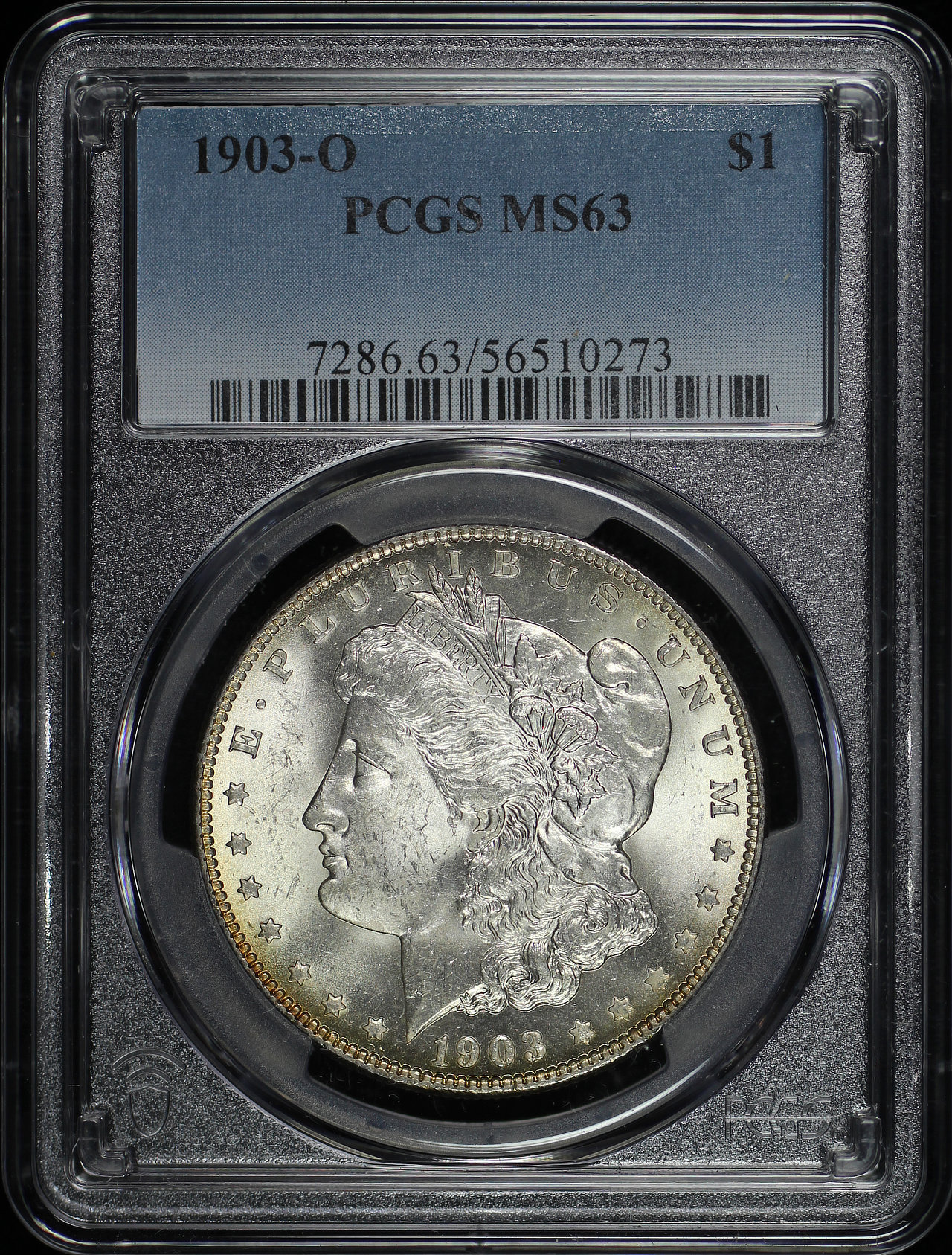 Obverse of this 1903-O Morgan Dollar PCGS MS-63