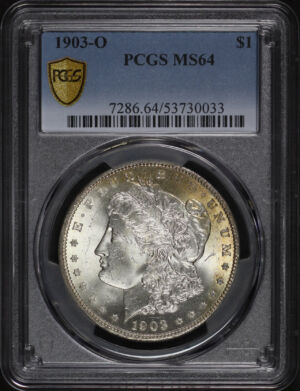 Obverse of this 1903-O Morgan Dollar PCGS MS-64