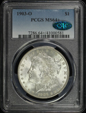 Obverse of this 1903-O Morgan Dollar PCGS MS-64+ CAC
