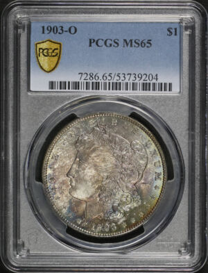 Obverse of this 1903-O Morgan Dollar PCGS MS-65
