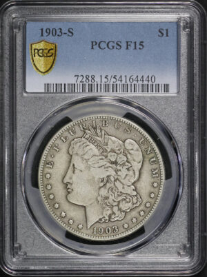 Obverse of this 1903-S Morgan Dollar PCGS F-15
