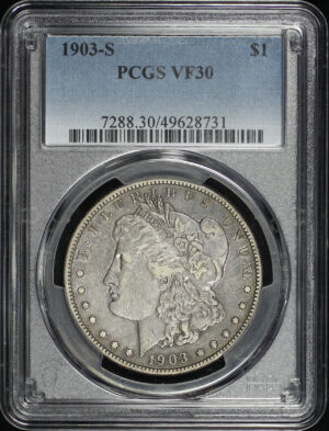 Obverse of this 1903-S Morgan Dollar PCGS VF-30
