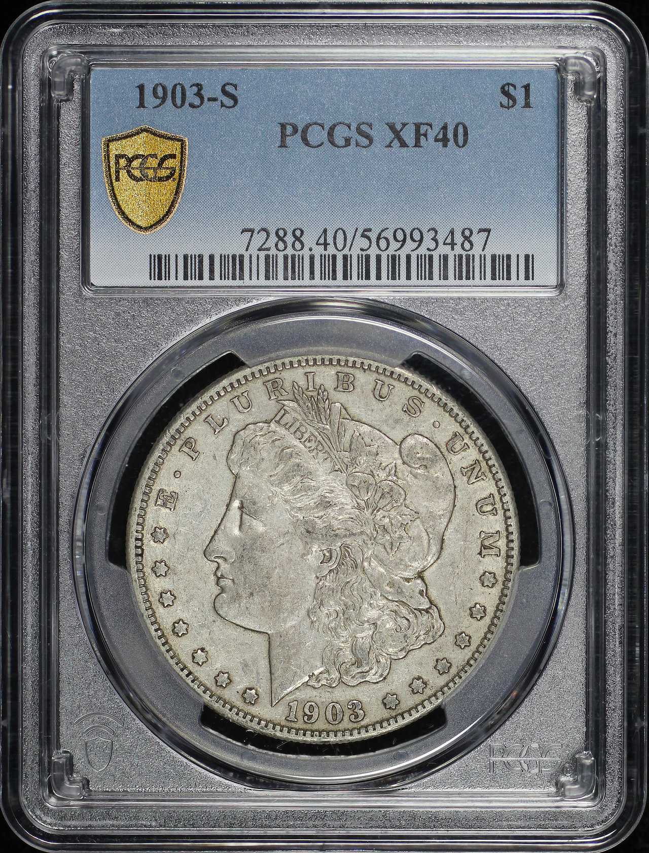 Obverse of this 1903-S Morgan Dollar PCGS XF-40