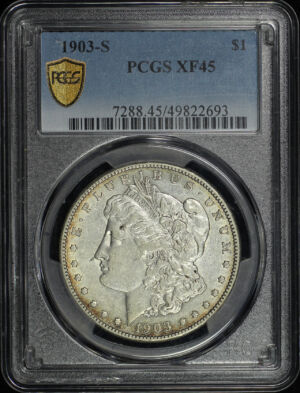 Obverse of this 1903-S Morgan Dollar PCGS XF-45