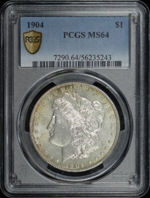 Obverse of this 1904 Morgan Dollar PCGS MS-64