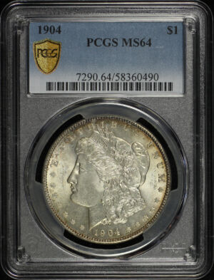 Obverse of this 1904 Morgan Dollar PCGS MS-64