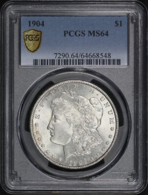 Obverse of this 1904 Morgan Dollar PCGS MS-64
