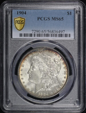 Obverse of this 1904 Morgan Dollar PCGS MS-65