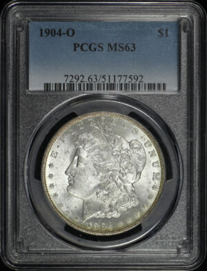 Obverse of this 1904-O Morgan Dollar PCGS MS-63