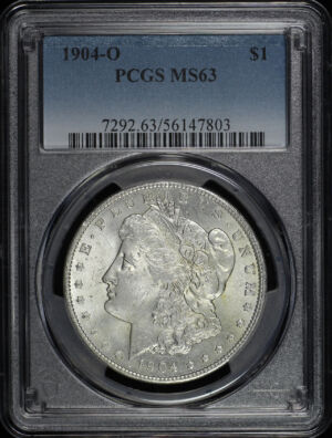 Obverse of this 1904-O Morgan Dollar PCGS MS-63