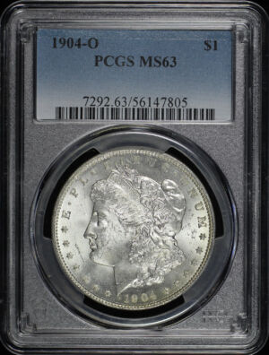 Obverse of this 1904-O Morgan Dollar PCGS MS-63