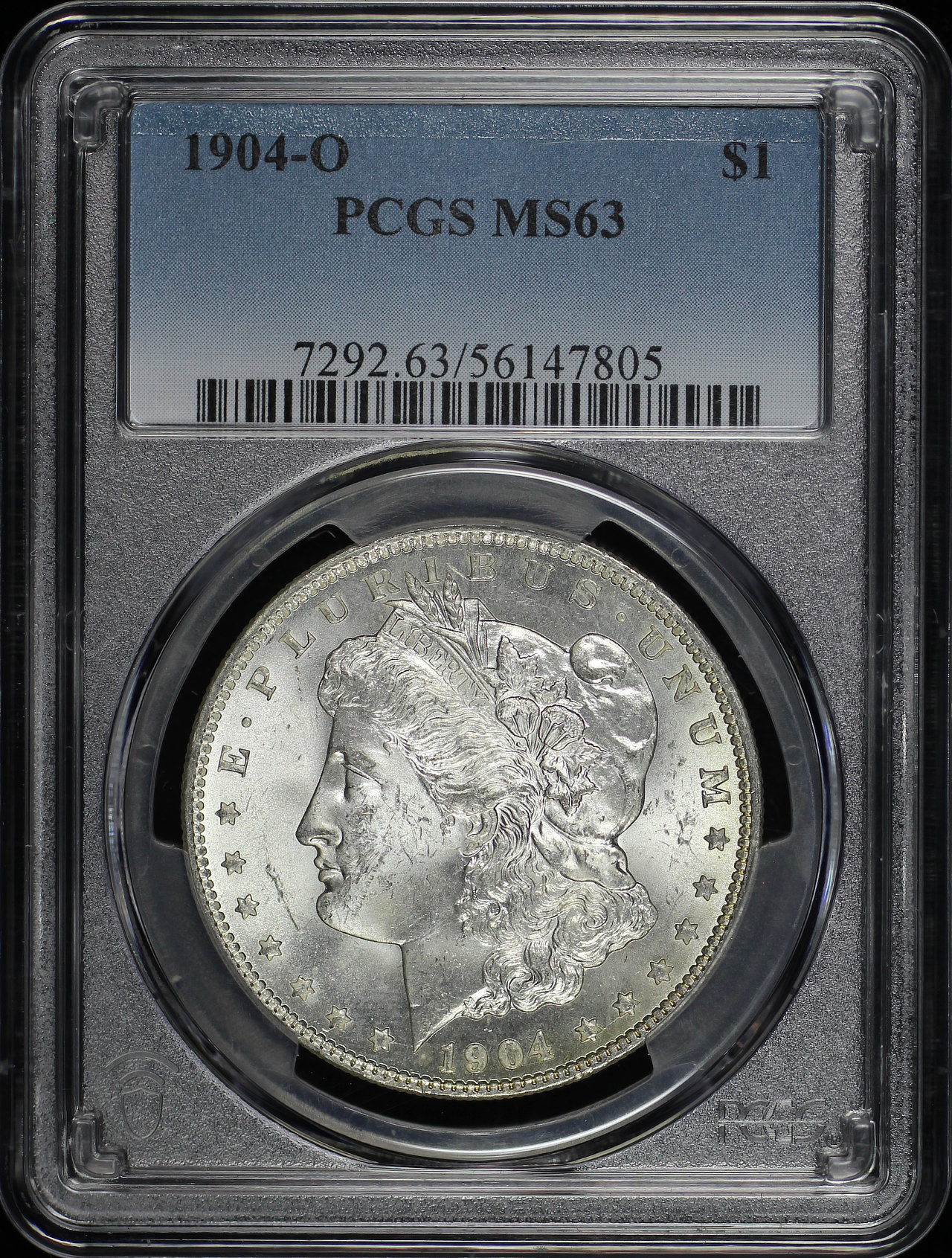 Obverse of this 1904-O Morgan Dollar PCGS MS-63