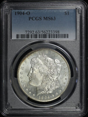 Obverse of this 1904-O Morgan Dollar PCGS MS-63