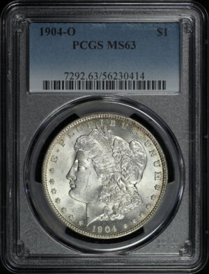 Obverse of this 1904-O Morgan Dollar PCGS MS-63