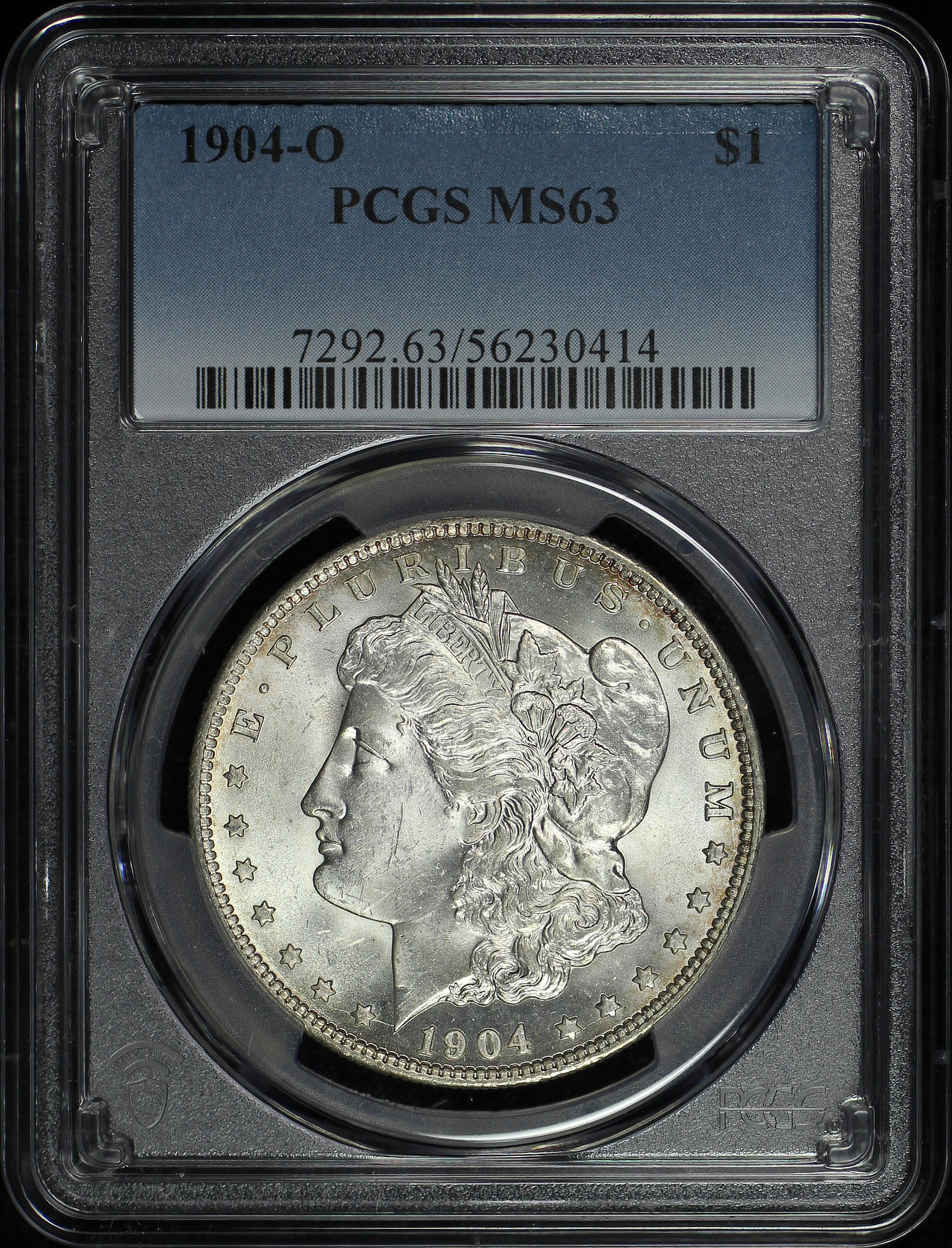 Obverse of this 1904-O Morgan Dollar PCGS MS-63